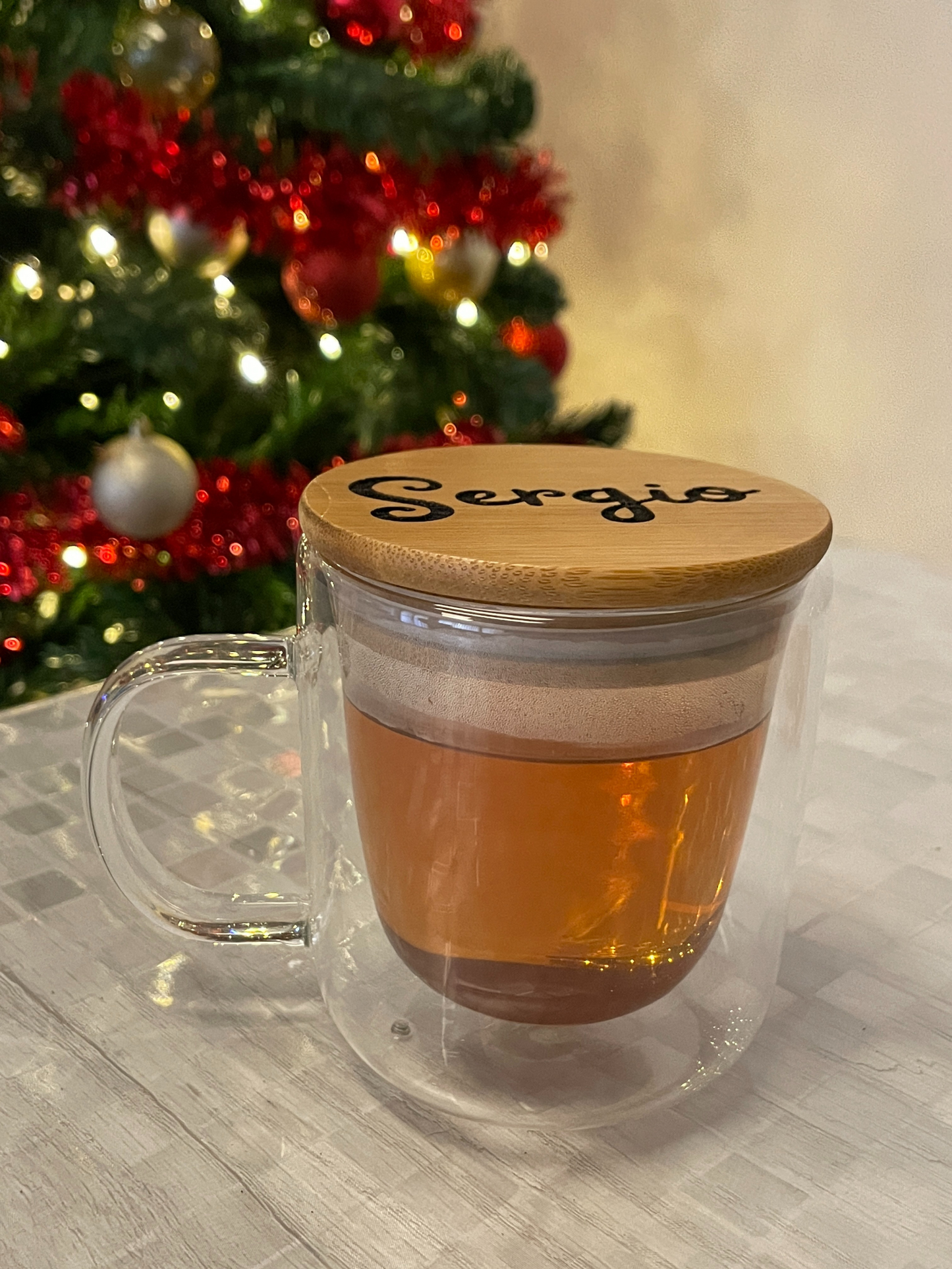 Tazza in vetro personalizzabile