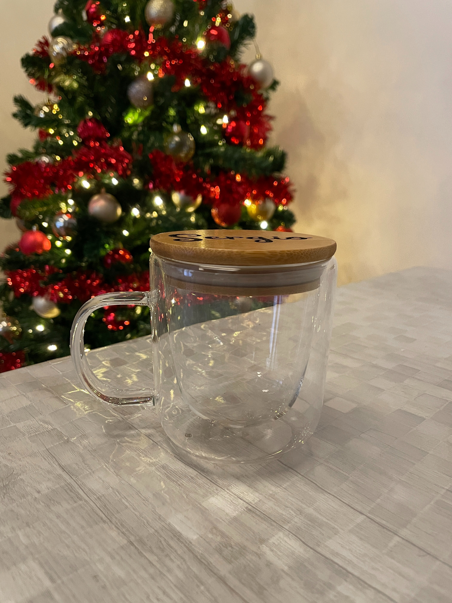 Tazza in vetro personalizzabile