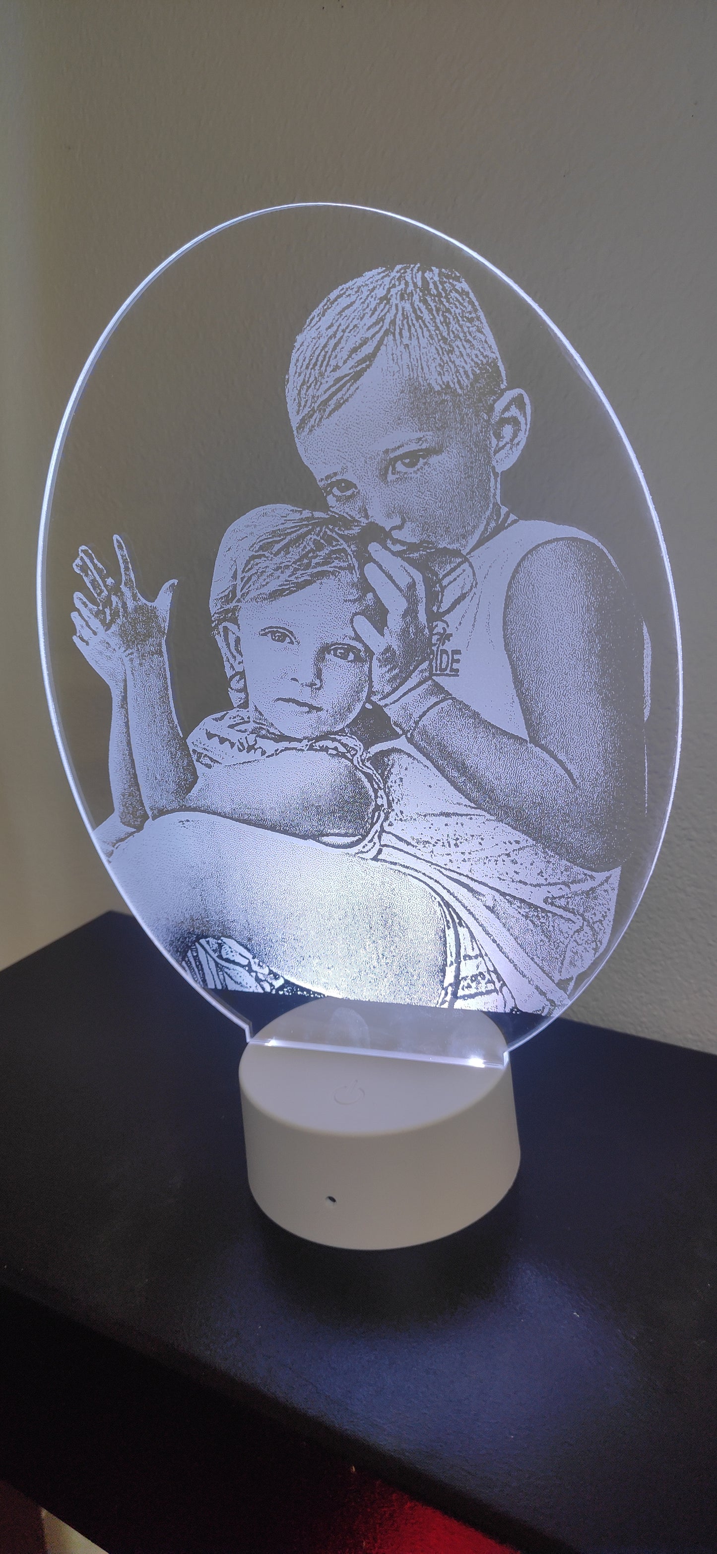 Lampada led personalizzata con la tua immagine e testo