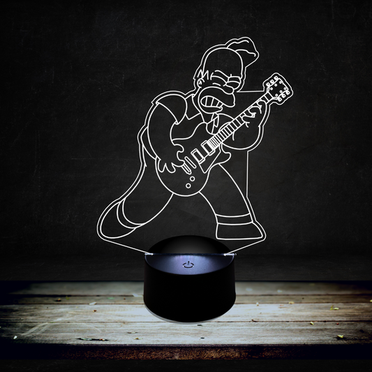 Lampada Led | HOMER CHITARRISTA| The simpson