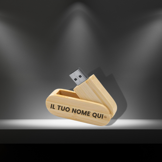 Chiavetta usb in bamboo Personalizzata