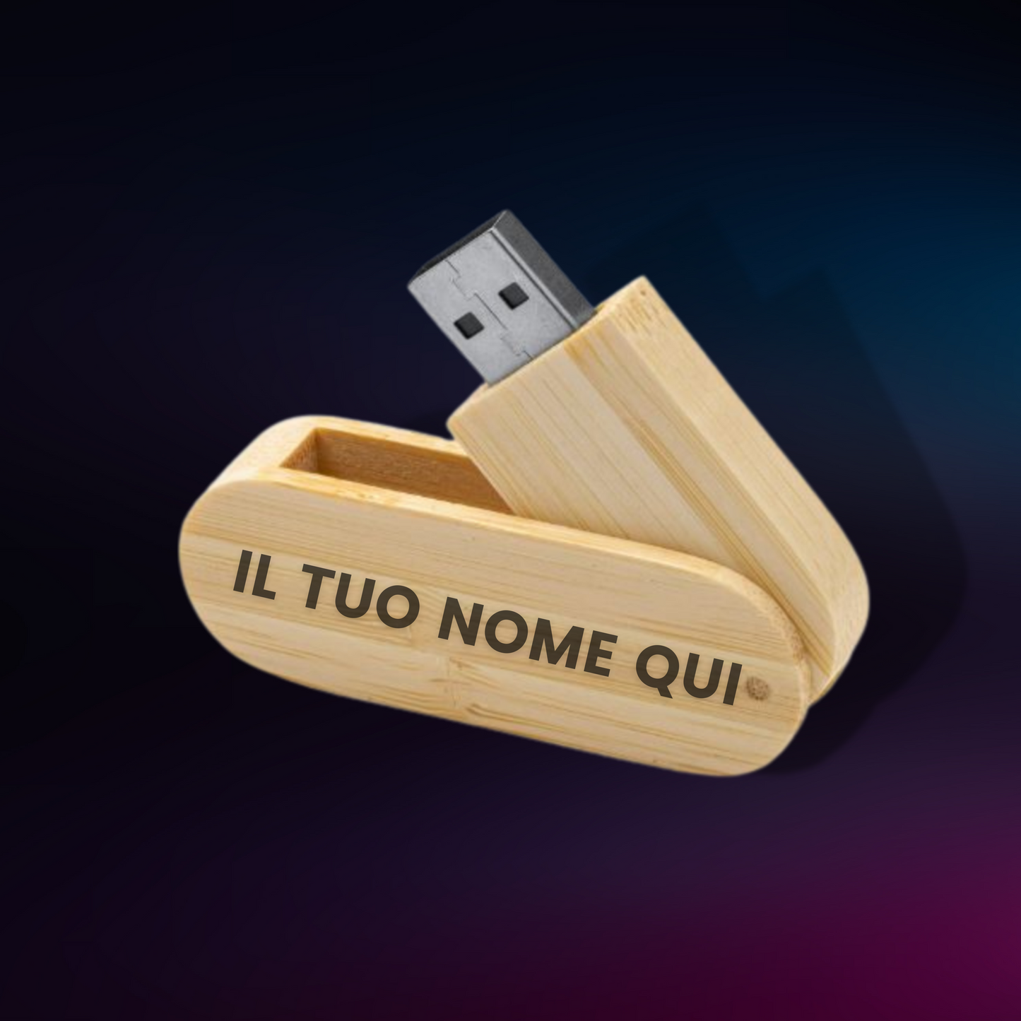 Chiavetta usb in bamboo Personalizzata